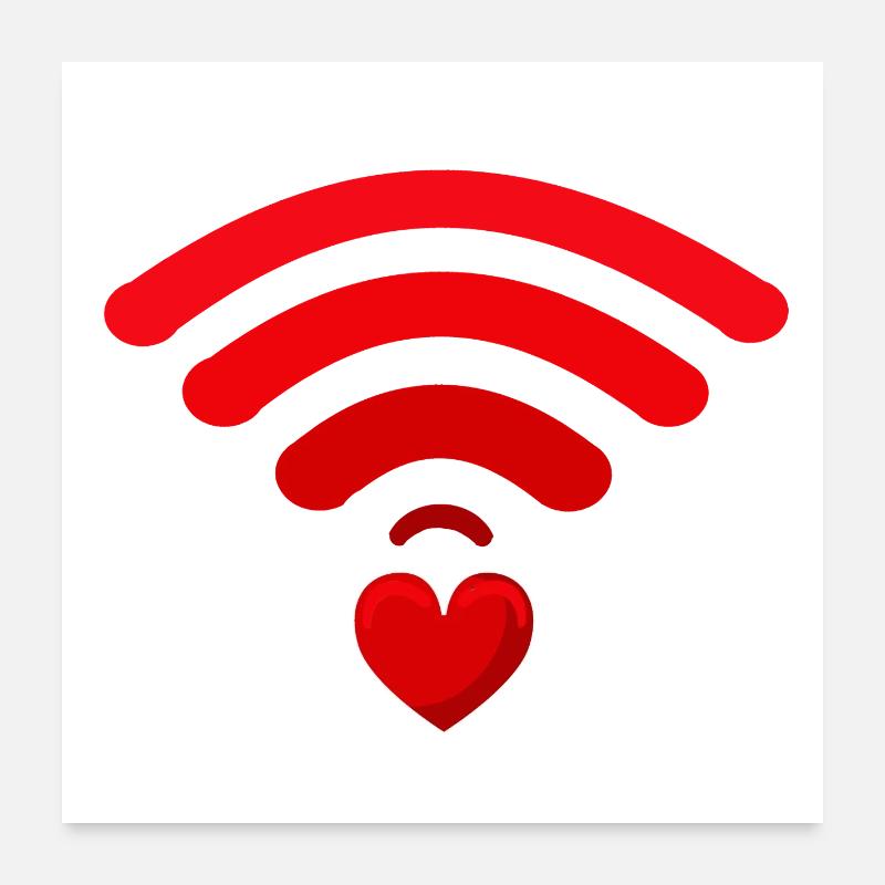 WiFi Core - Love Connection Poster 24" x 24" (60x60 cm)