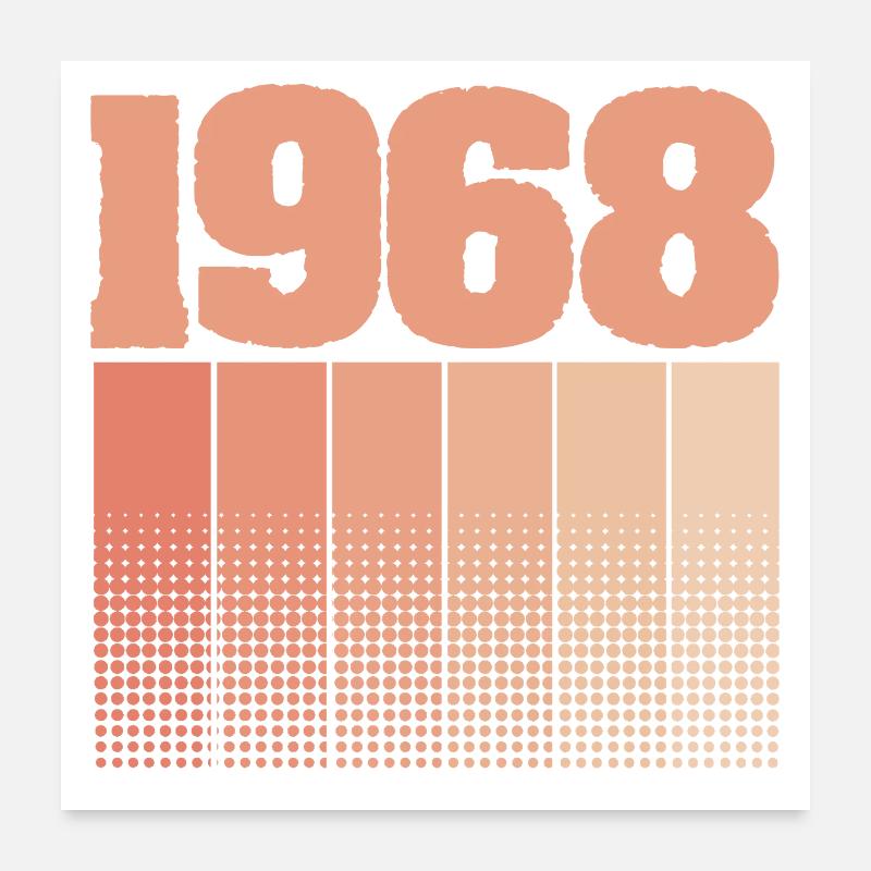 1968 Poster 60 x 60 cm