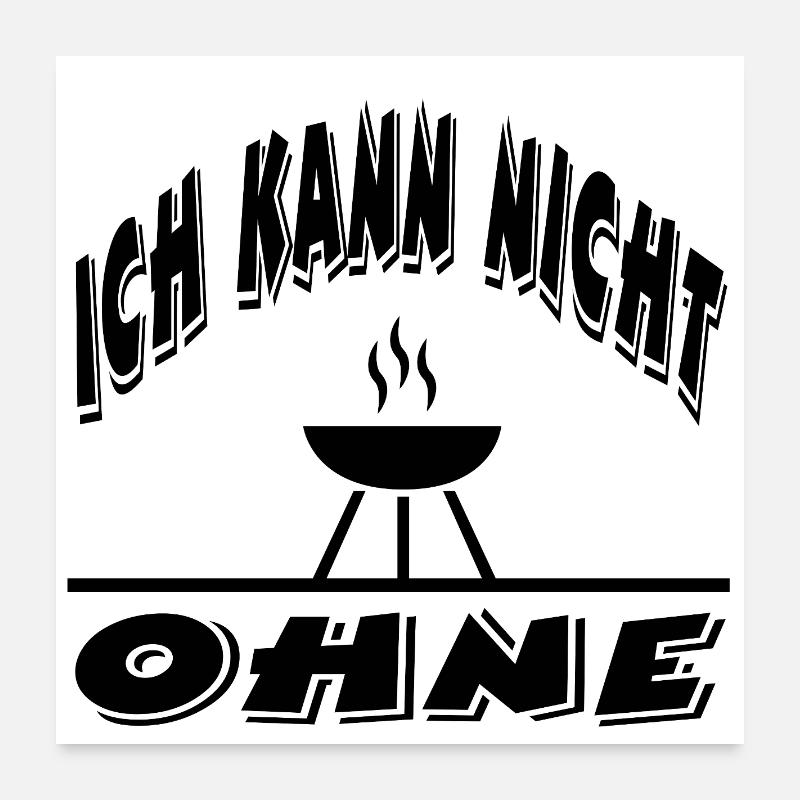 Grill Poster 24" x 24" (60x60 cm)