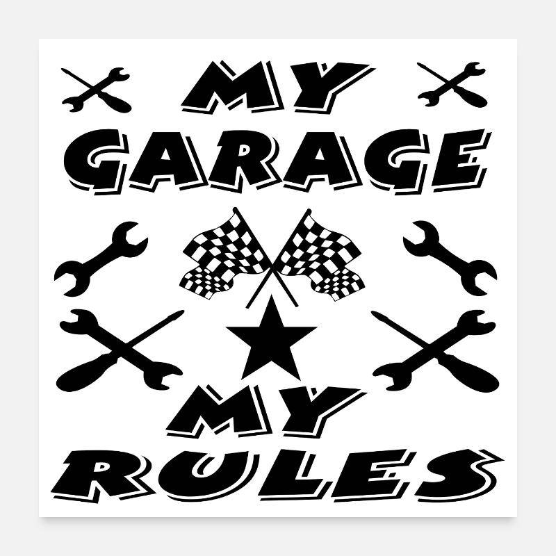 Garage Poster 60x60 cm