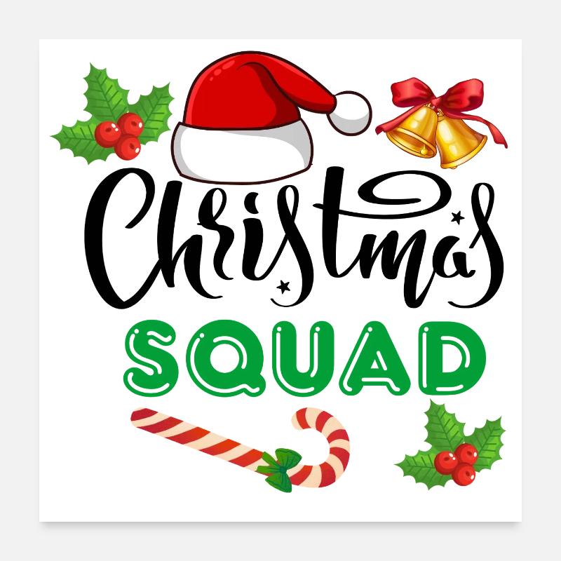 Équipe de Noël, Épouser Noël Poster 60 x 60 cm