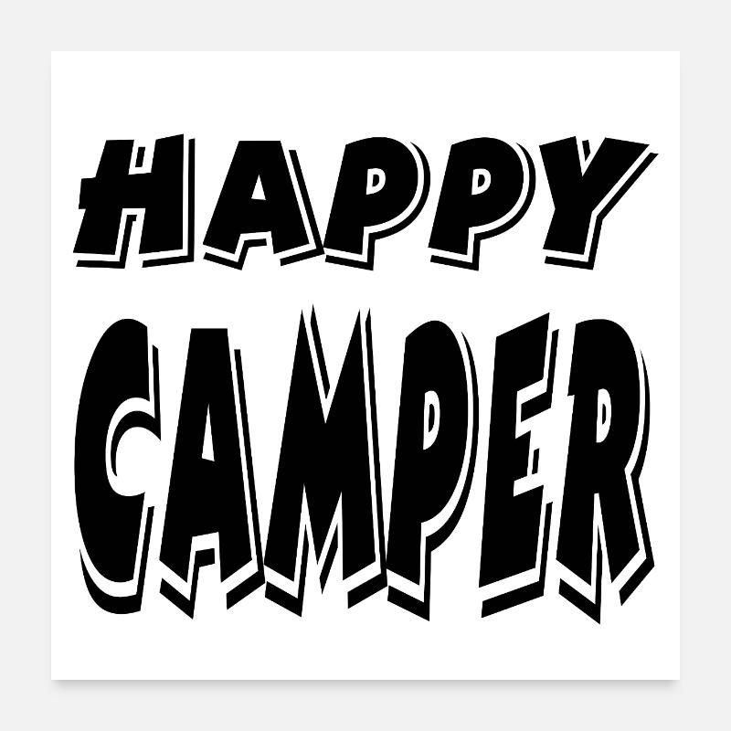 Camper Poster 24" x 24" (60x60 cm)