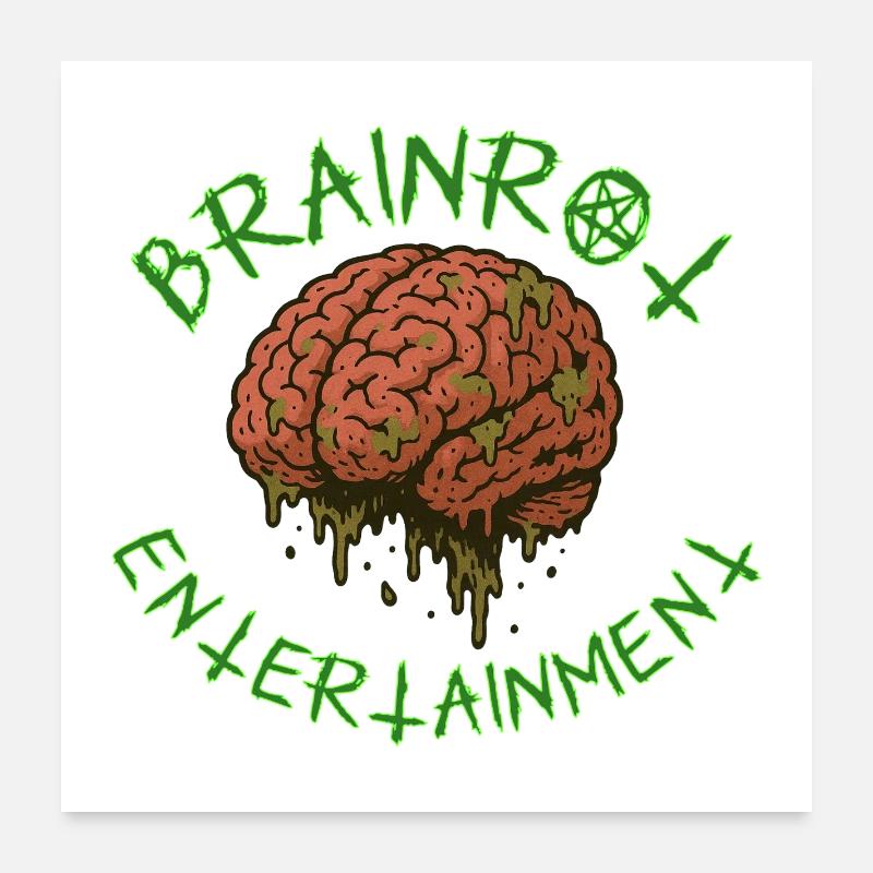 Brainrot Entertainment – Rotten Mind Design Poster 60x60 cm