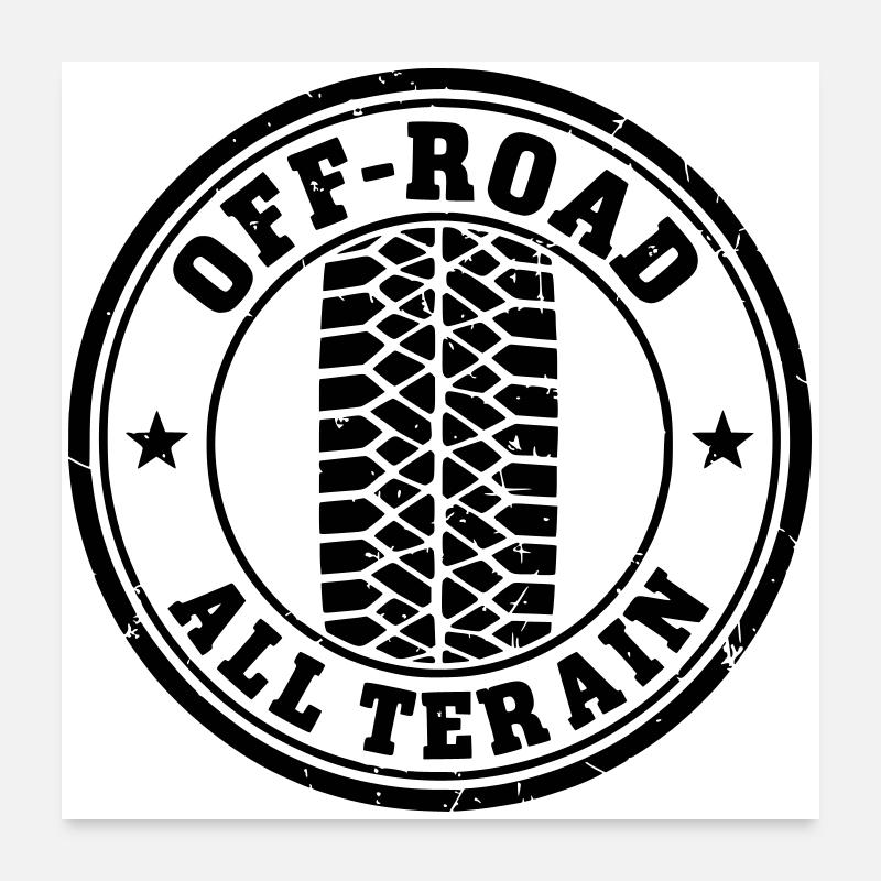 off-road - Poster 24" x 24" (60x60 cm) - white