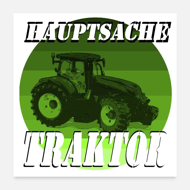 L’essentiel est un tracteur Poster 60 x 60 cm