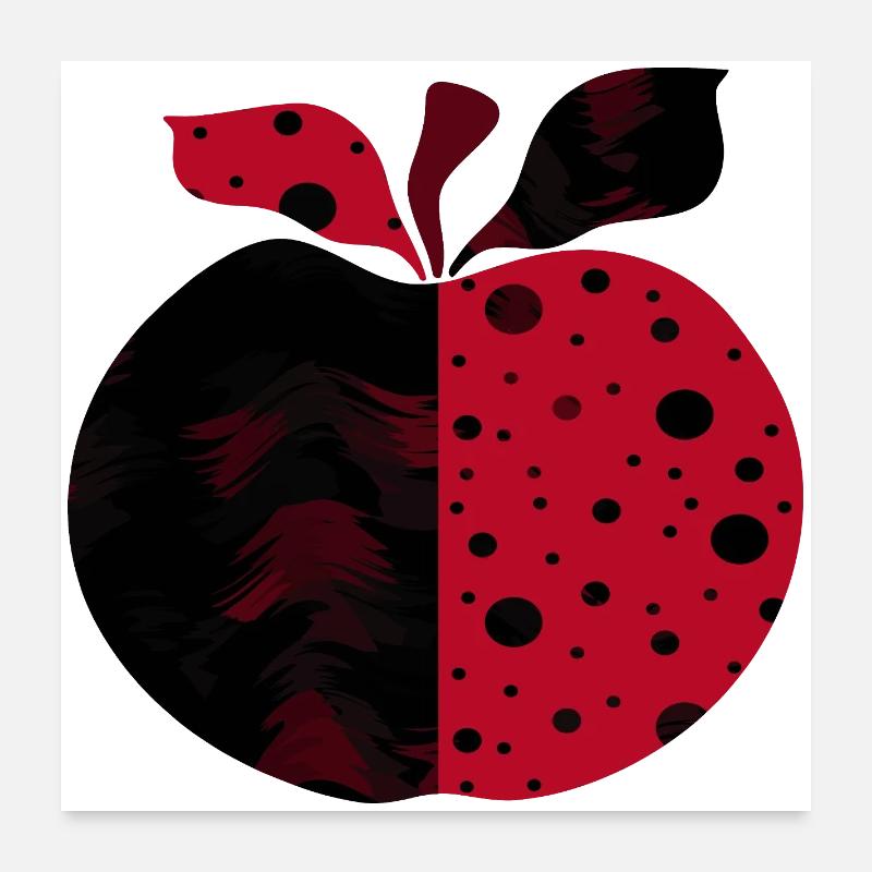 Apfel Poster 60x60 cm