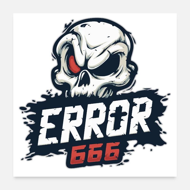 skull_0631 Poster 60 x 60 cm