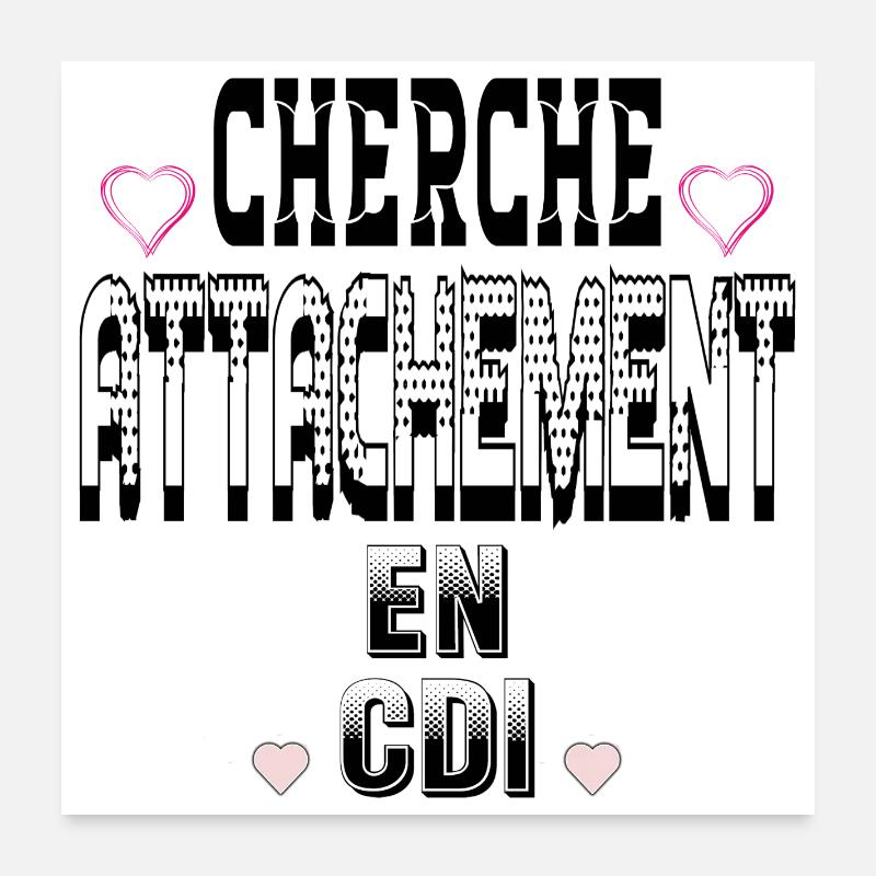 Auf der Suche nach einer Bindung zu einem unbefristeten Vertrag Poster 60x60 cm