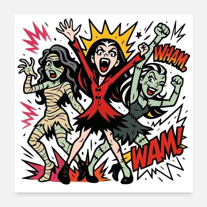 Vampire Queen Zombie Dance Poster 60 x 60 cm