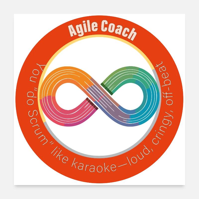 Faire Scrum Poster 60 x 60 cm
