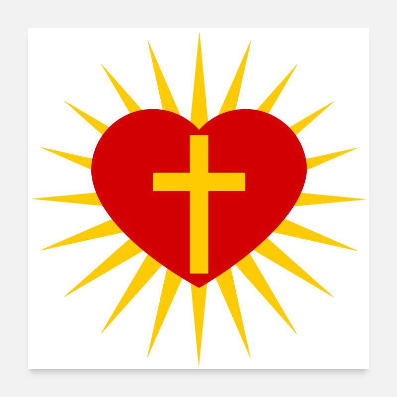 Cross Poster 24" x 24" (60x60 cm)