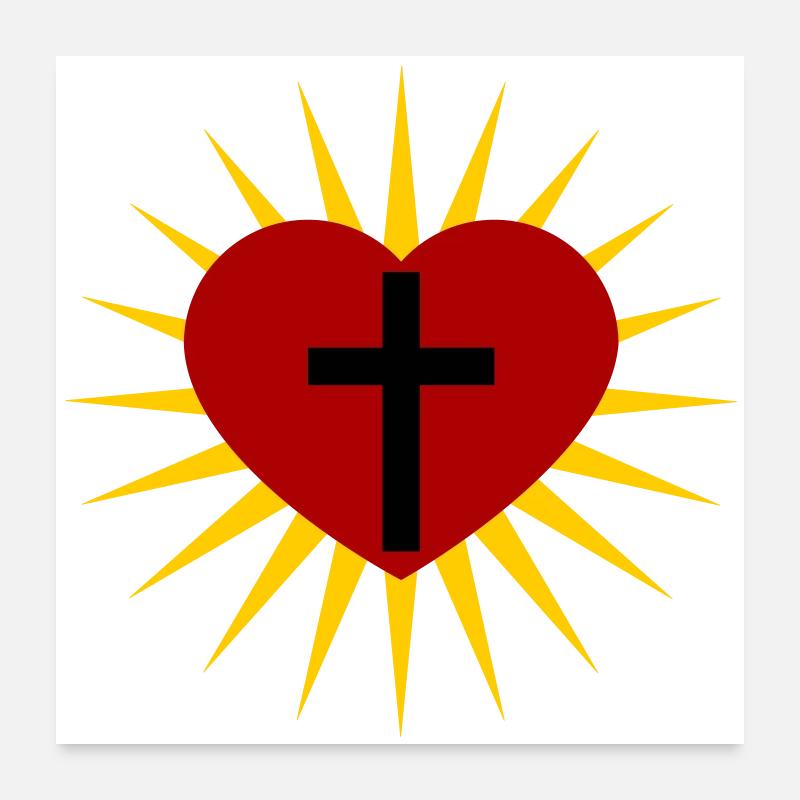 Croce Poster 60x60 cm