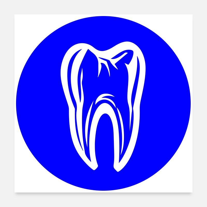 Icône de dentiste dentaire dentaire Poster 60 x 60 cm