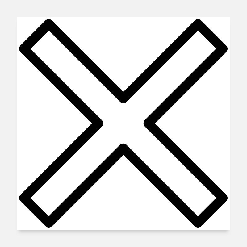 Kreuz Poster 60x60 cm