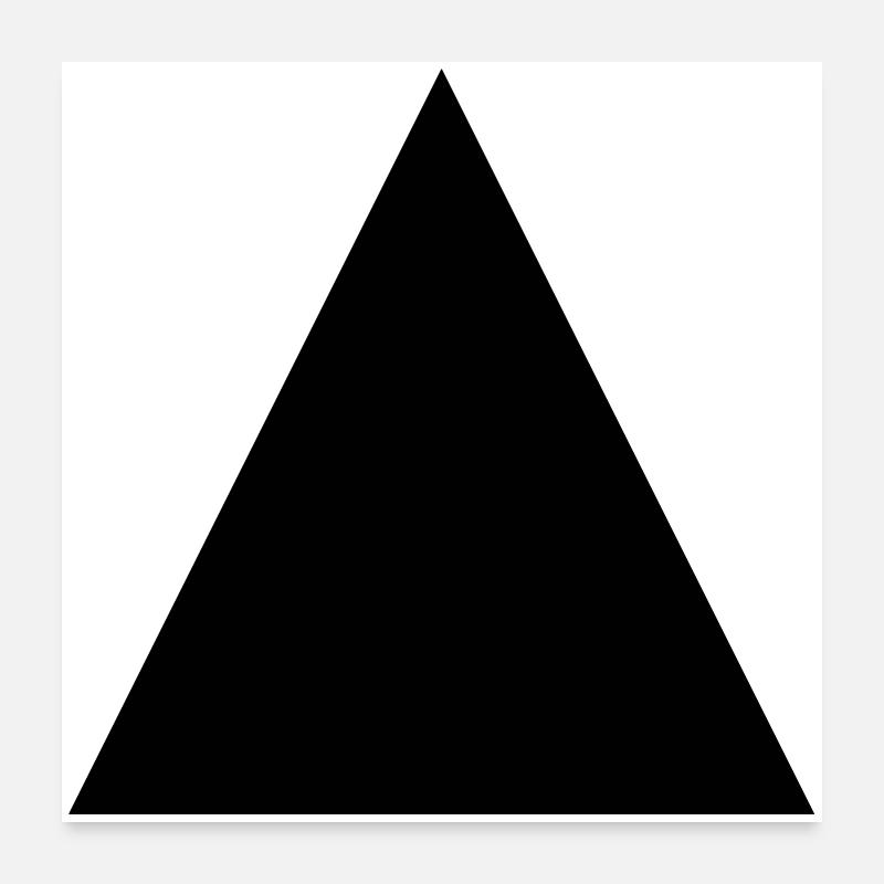 Triangle - Poster 60 x 60 cm - blanc