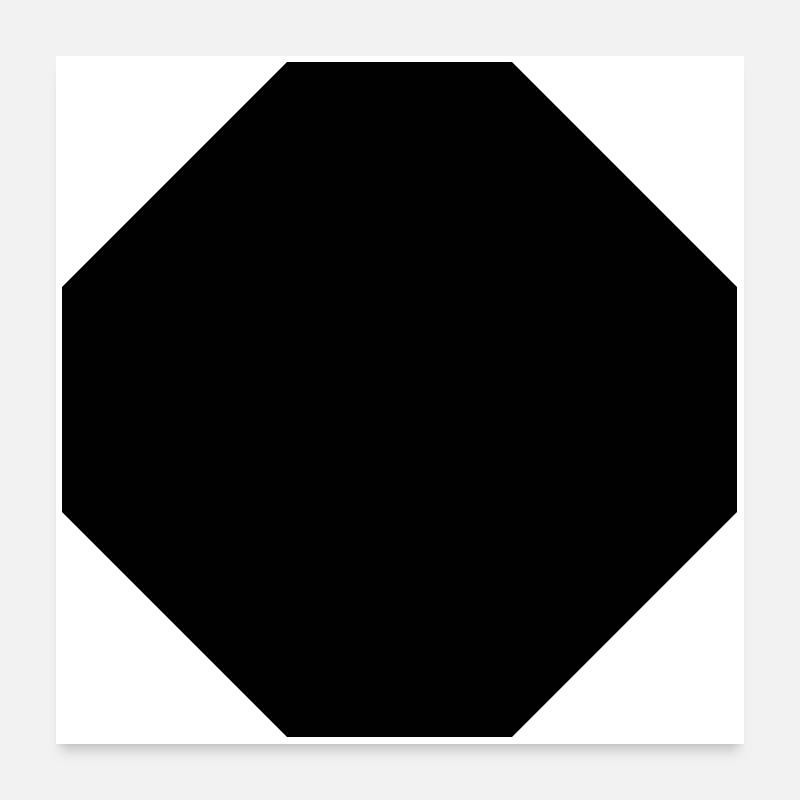 octogone Poster 60 x 60 cm