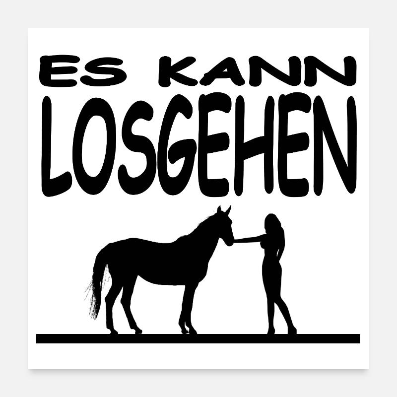 Chevaux Poster 60 x 60 cm