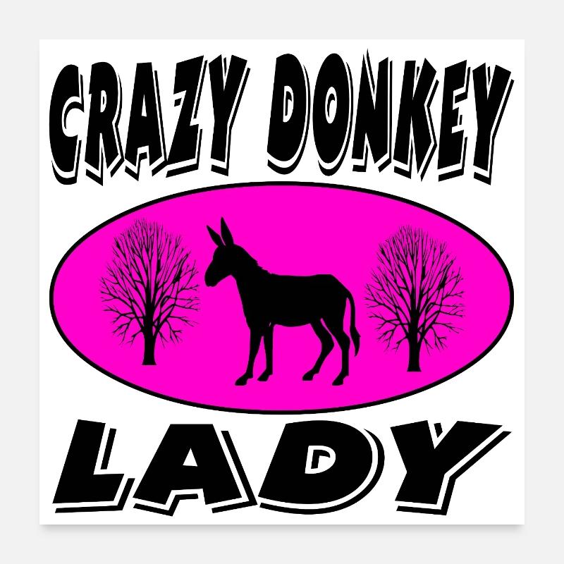 âne Poster 60 x 60 cm