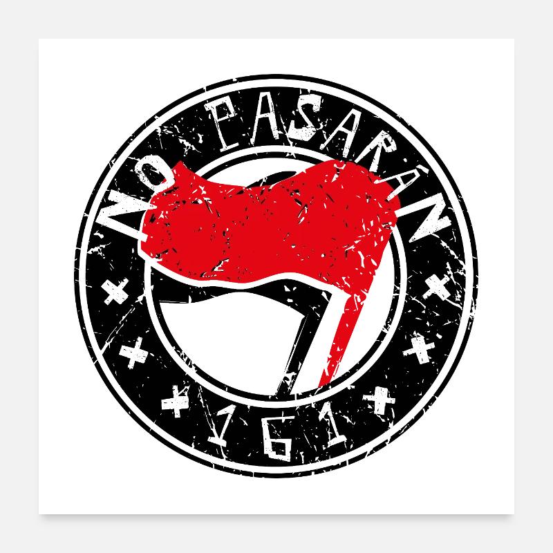 Pas de logo Pasaran 161 Poster 60 x 60 cm