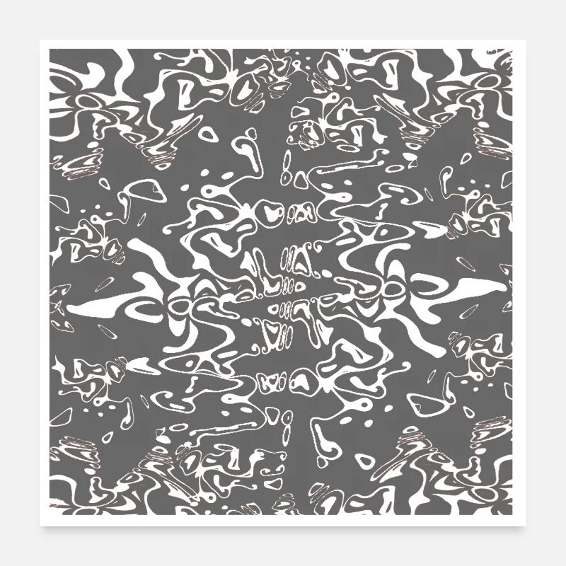 Texture gris-organique Poster 60 x 60 cm