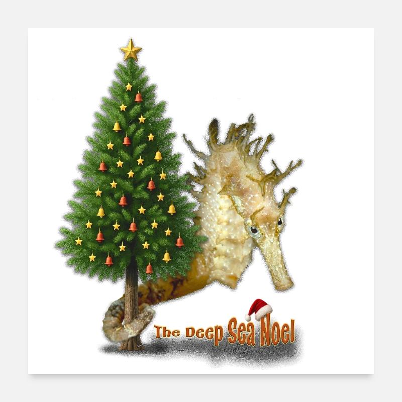 Season's Greetings from the Reef Poster 24" x 24" (60x60 cm)