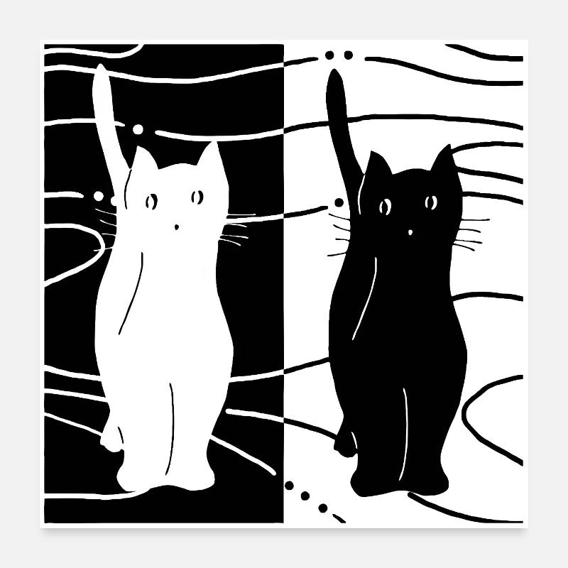 Cats Poster 24" x 24" (60x60 cm)