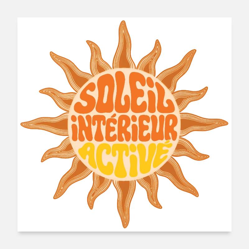 SOLEIL INTERIEUR #2 - let's talk Poster 60 x 60 cm