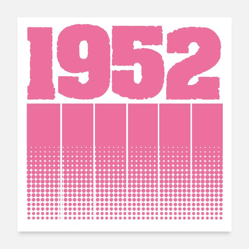 1952 Poster 24" x 24" (60x60 cm)