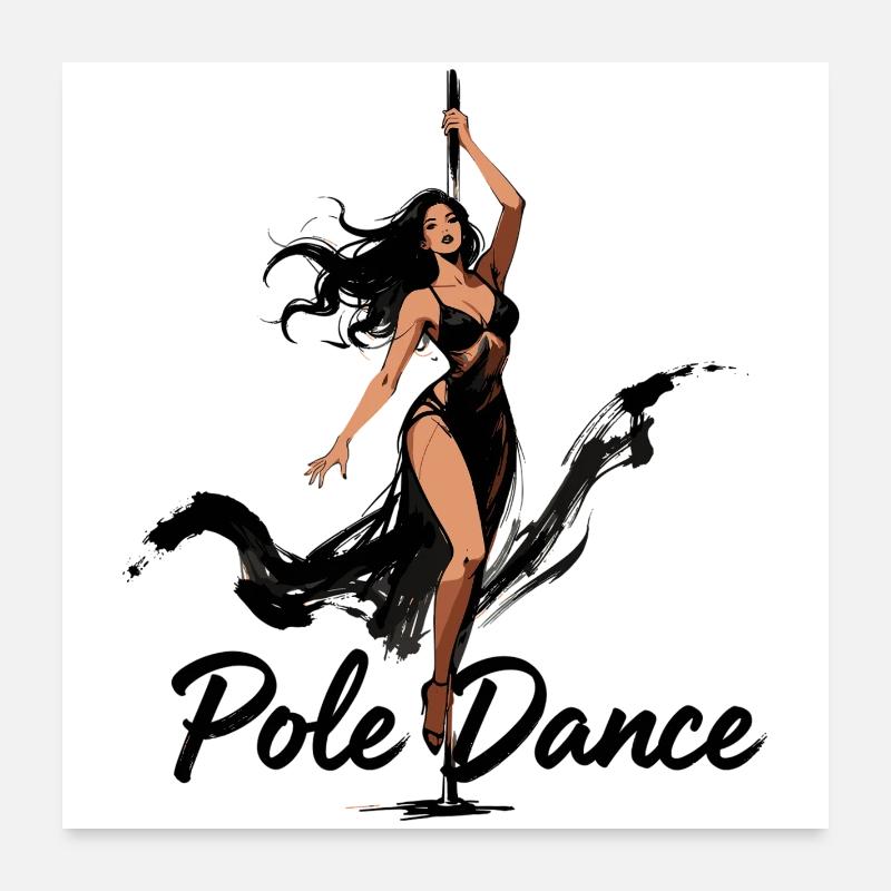 Cadeau esthétique de danseur en barre Poster 60 x 60 cm