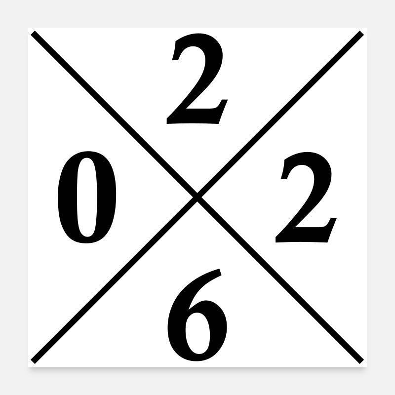 2026 Symbol Poster 60x60 cm