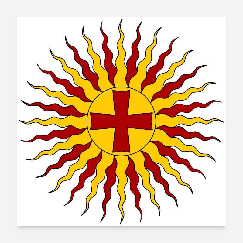 Ewiges Licht Jesu Christi Poster 60x60 cm