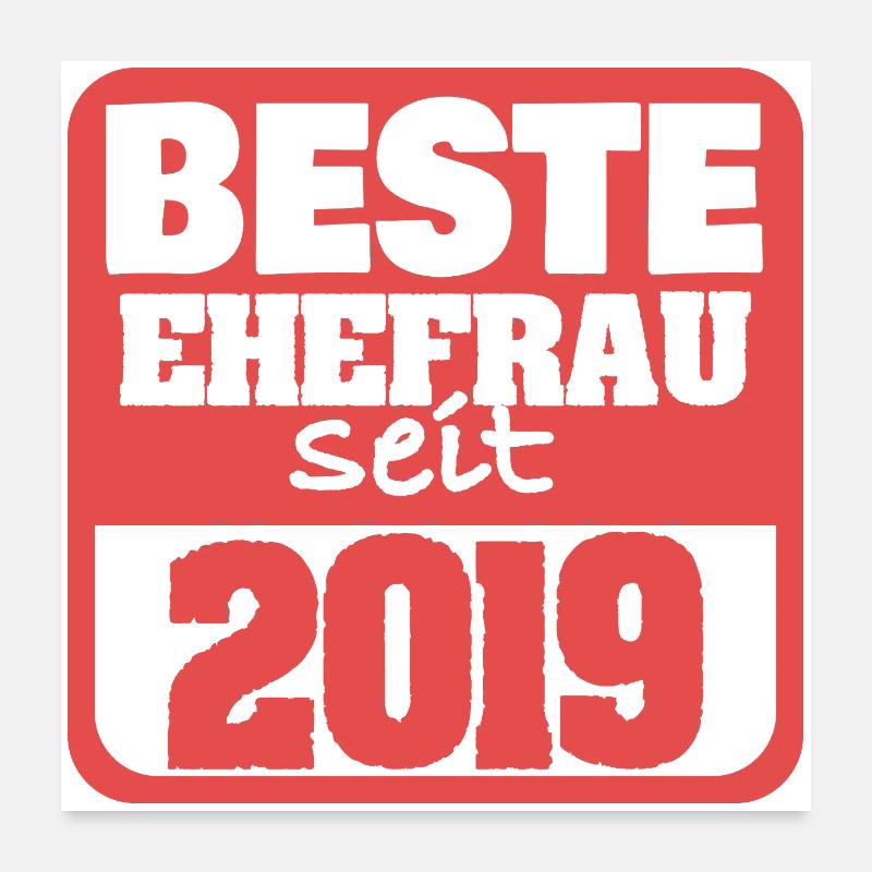 Frau 2019 Poster 60x60 cm