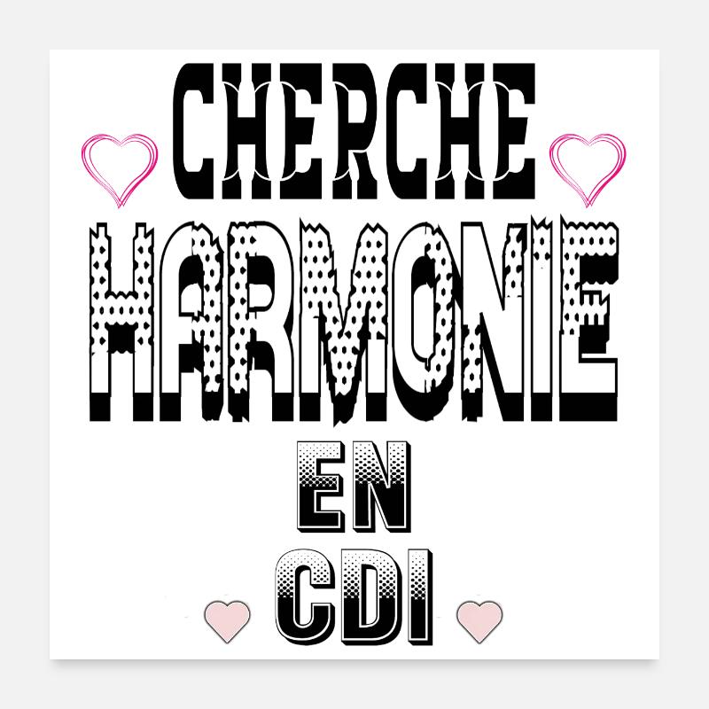 Looking for harmony on a permanent contract Poster 24" x 24" (60x60 cm)