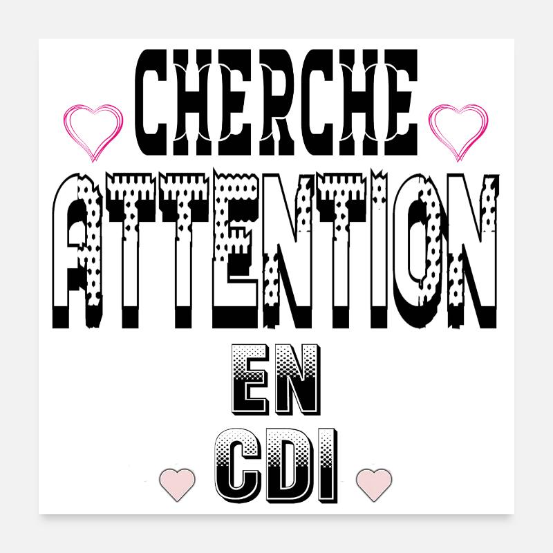 Seek attention on a permanent contract Poster 24" x 24" (60x60 cm)