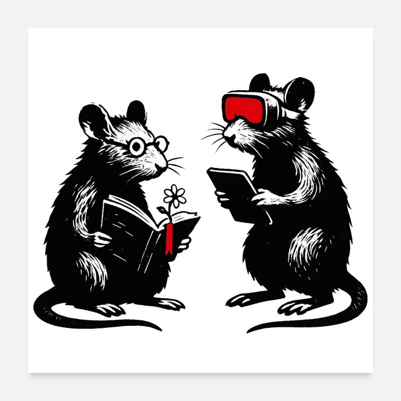 Bookworms in Tech Dialog VR Poster 24" x 24" (60x60 cm)