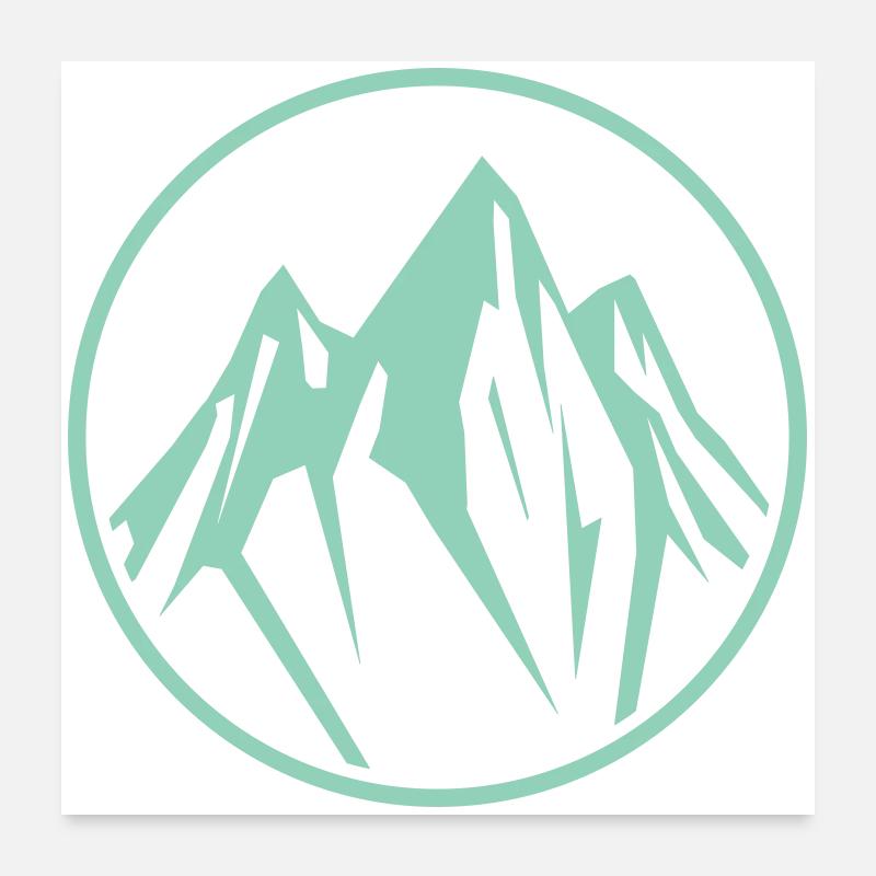 Mountains Mountains Poster 24" x 24" (60x60 cm)
