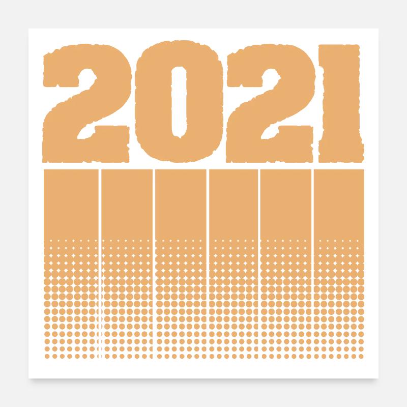 2021 2021 Poster 60x60 cm