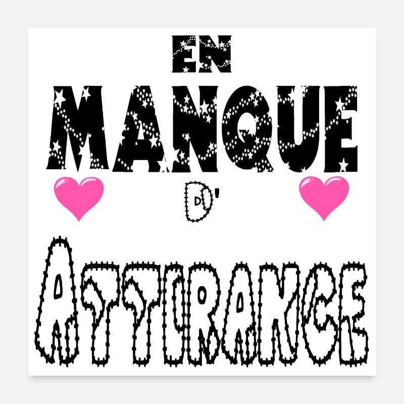 Mangelnde Anziehung Poster 60x60 cm