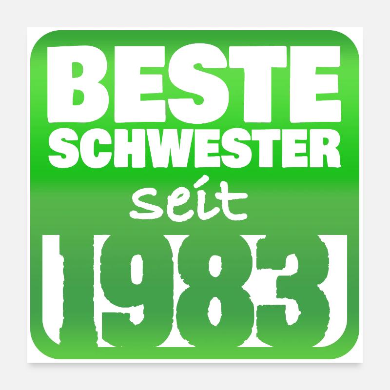 Schwester 1983 Poster 60x60 cm