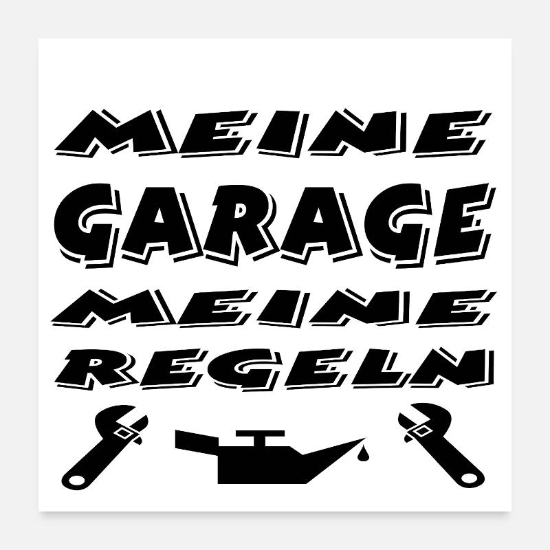 Garage Poster 60 x 60 cm