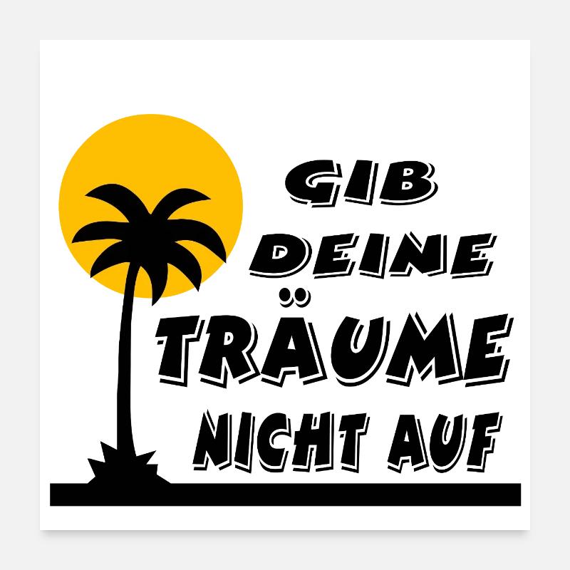 Träume Poster 60x60 cm