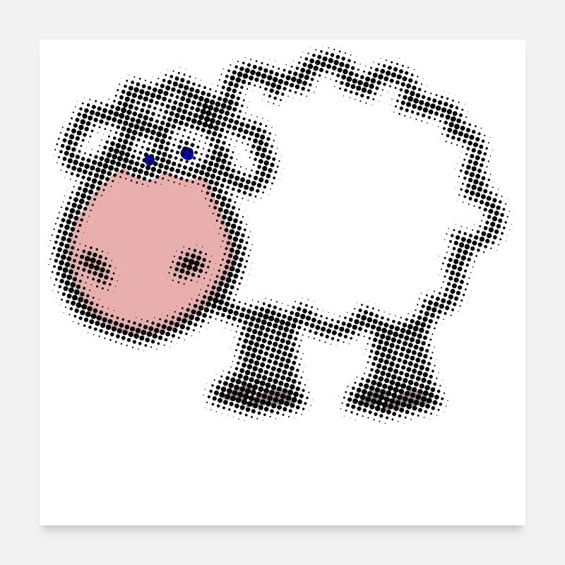 Unschaf Poster 60x60 cm