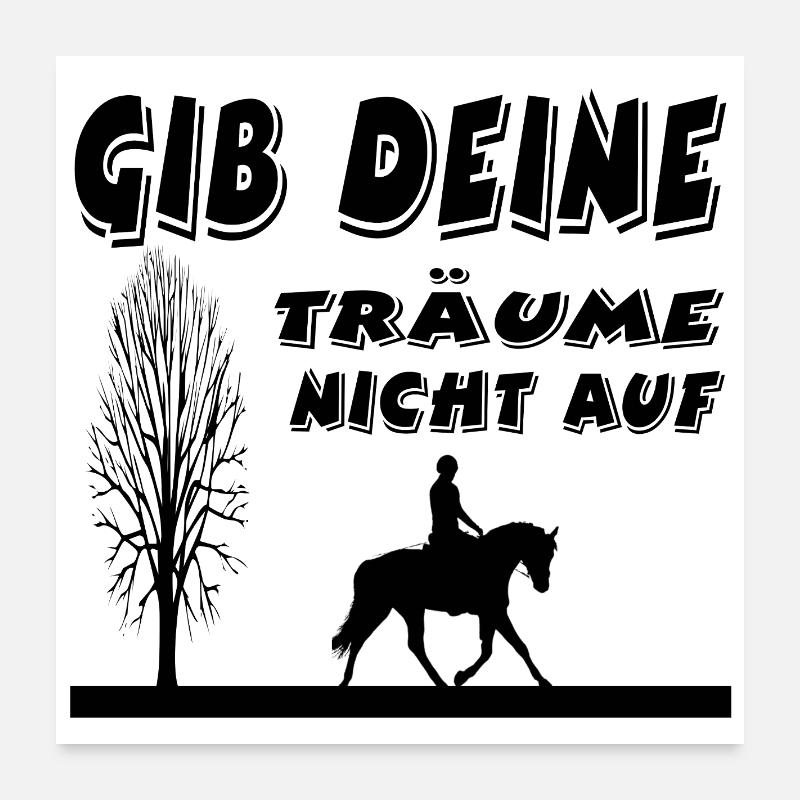 Chevaux Poster 60 x 60 cm