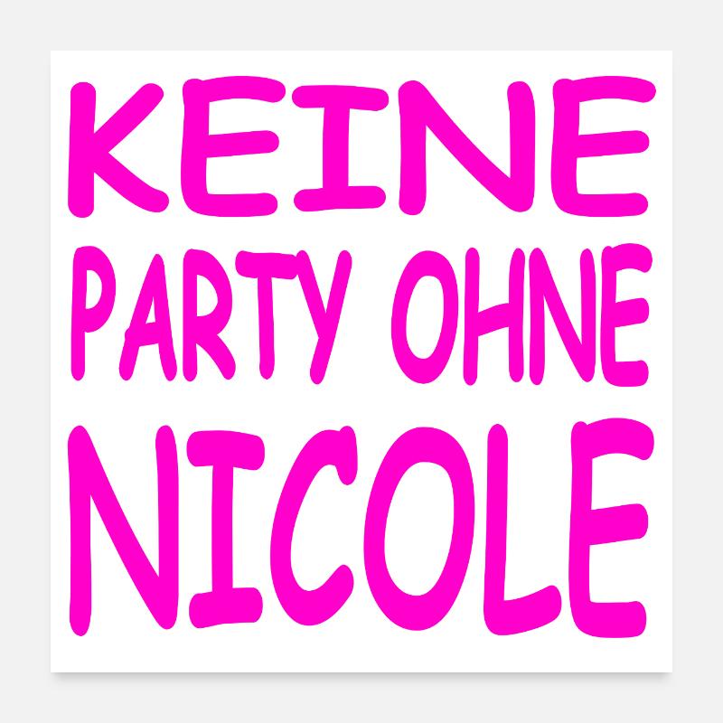 Nicole Poster 60x60 cm