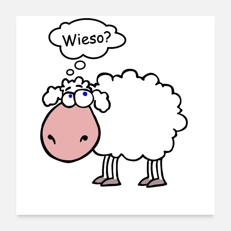 Schafsinn Poster 60x60 cm
