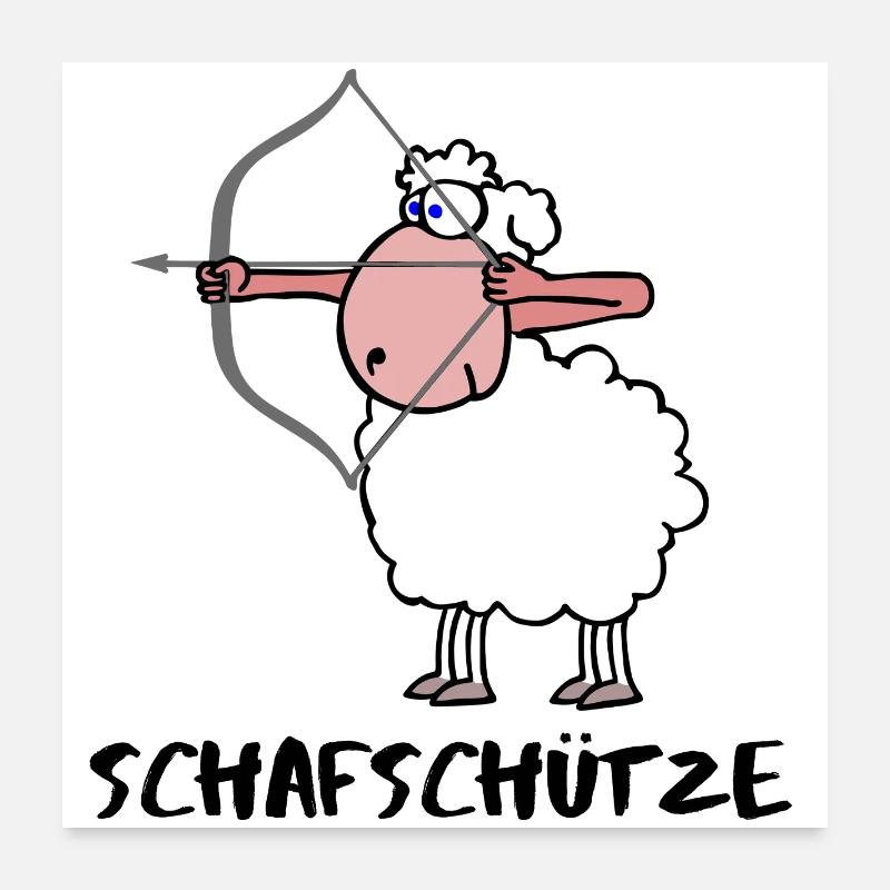 Sagittarius Sagittarius Zodiac sign Sheep Poster 24" x 24" (60x60 cm)