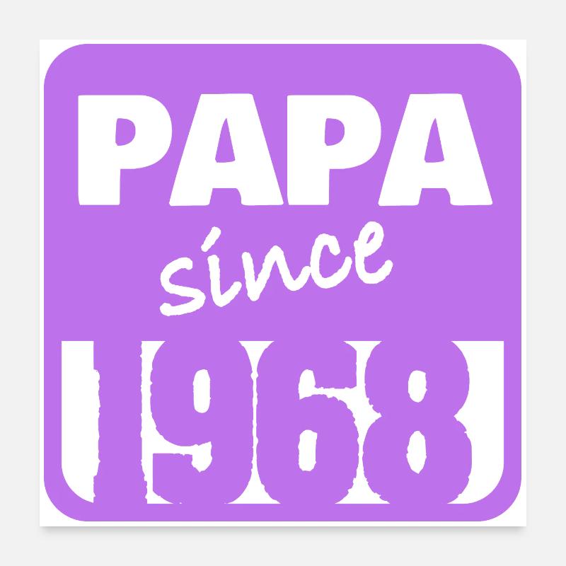 Papa 1968 Poster 60 x 60 cm