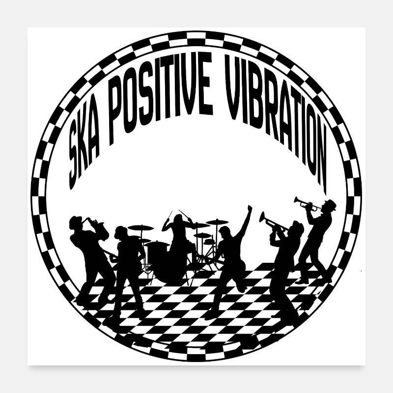 vibration positive Poster 60 x 60 cm
