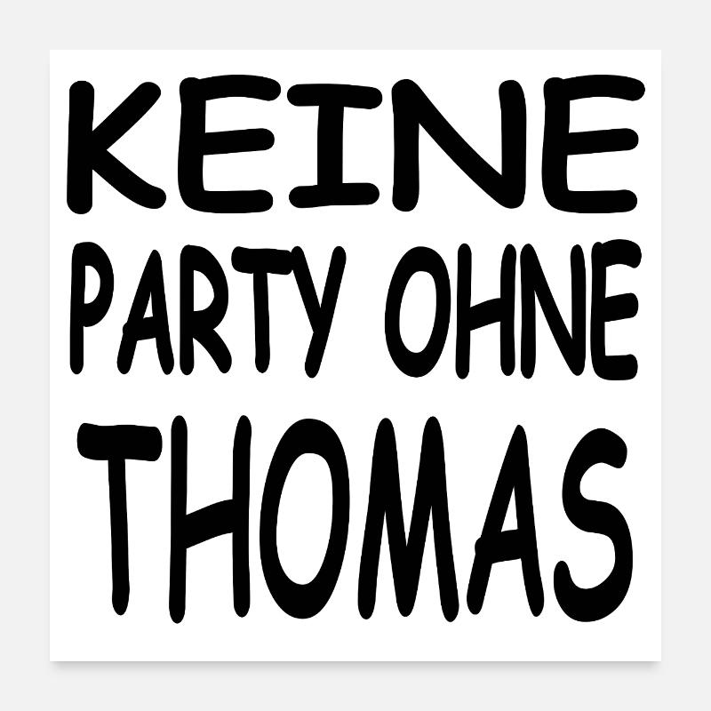 Thomas Poster 60x60 cm