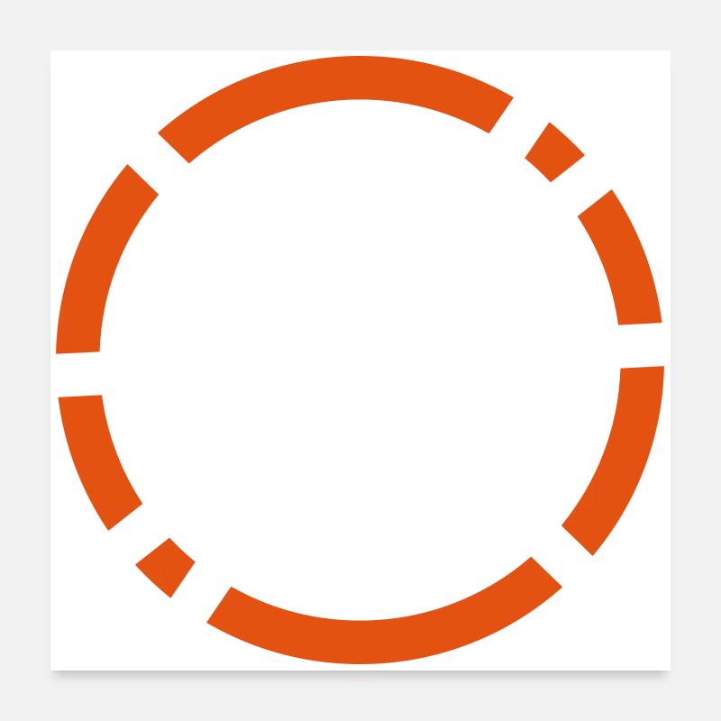 Cercle creation pour logo Poster 60 x 60 cm